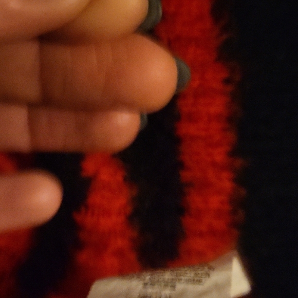 Missguided Red and Black Knit Sweater Long Oversized - Picture 5 of 6